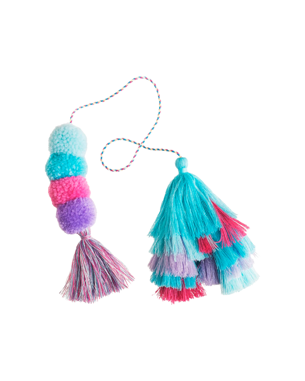 Bogg Bag Bauble - Cotton Candy Double Tassel