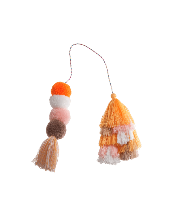 Bogg® Bag Bauble - Creamsicle Double Tassel