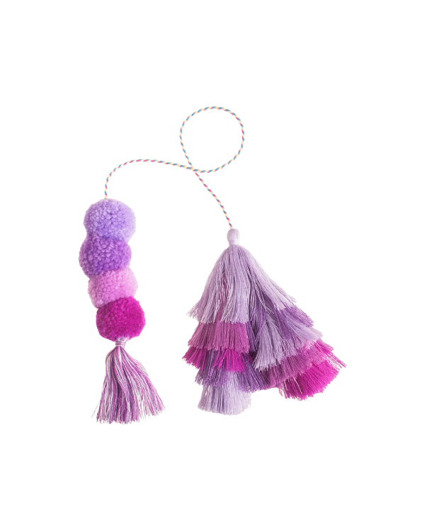 Bogg® Bag Bauble - Purple Rain Double Tassel