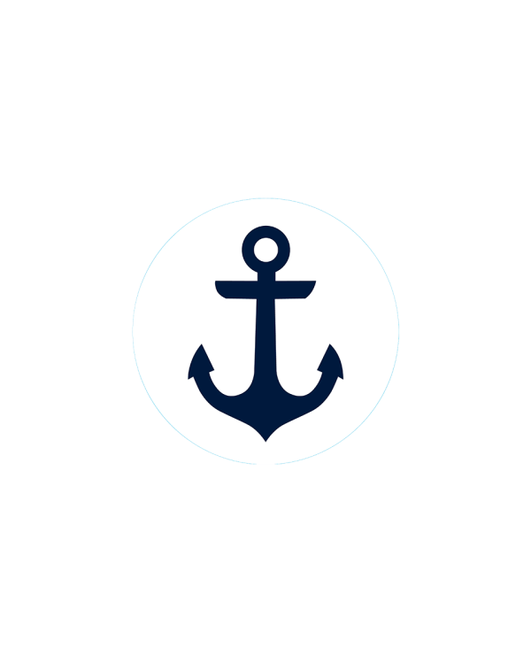 Bogg Bit  - Navy Anchor