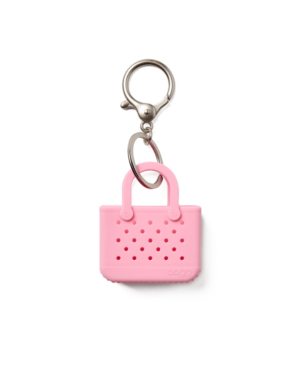 Tiny Tote - blowing PINK bubbles